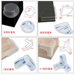 8pcs Child Baby Safety Silicone Protector Table Soft Transparent Children Anti Collision Table Corner Edge Protection Cover