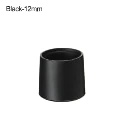 10pcs Black Round Table Chair Foot Cover PVC Rubber Furniture Leg Caps Foot Cover Environmental Protection