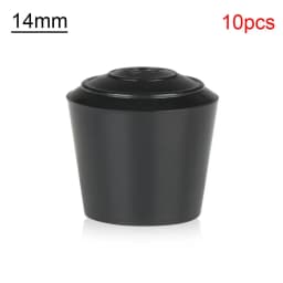 10pcs Black Round Table Chair Foot Cover PVC Rubber Furniture Leg Caps Foot Cover Environmental Protection