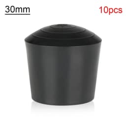10pcs Black Round Table Chair Foot Cover PVC Rubber Furniture Leg Caps Foot Cover Environmental Protection