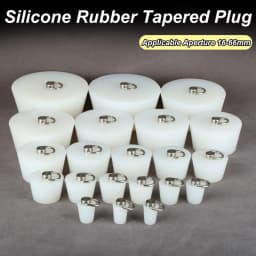 Silicone Rubber Tapered Plug 16 to 66mm Solid Bungs Stopper with Stainless Steel D Ring for Kitchen Bathroom Laundry Sink