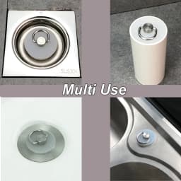Silicone Rubber Tapered Plug 16 to 66mm Solid Bungs Stopper with Stainless Steel D Ring for Kitchen Bathroom Laundry Sink