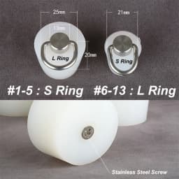 Silicone Rubber Tapered Plug 16 to 66mm Solid Bungs Stopper with Stainless Steel D Ring for Kitchen Bathroom Laundry Sink