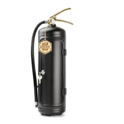 Creative Portable Liquor Cabinet Metal Red/Black Bottle Holder Fire Extinguisher Storage System Bar