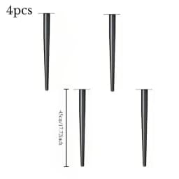 4pcs Furniture Leg Accessories Furniture Legs Metal Furniture Legs Replacement Living Room Bedroom Table Cabinet TV Stand Feet