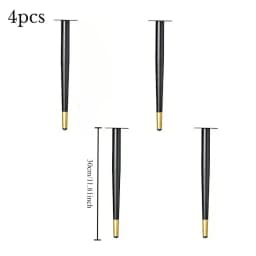 4pcs Furniture Leg Accessories Furniture Legs Metal Furniture Legs Replacement Living Room Bedroom Table Cabinet TV Stand Feet