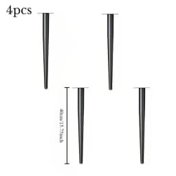 4pcs Furniture Leg Accessories Furniture Legs Metal Furniture Legs Replacement Living Room Bedroom Table Cabinet TV Stand Feet