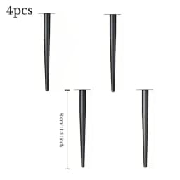 4pcs Furniture Leg Accessories Furniture Legs Metal Furniture Legs Replacement Living Room Bedroom Table Cabinet TV Stand Feet