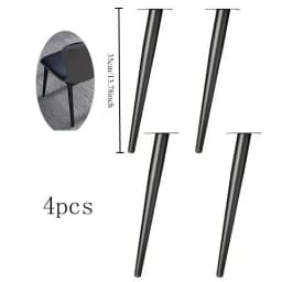 4pcs Furniture Leg Accessories Furniture Legs Metal Furniture Legs Replacement Living Room Bedroom Table Cabinet TV Stand Feet