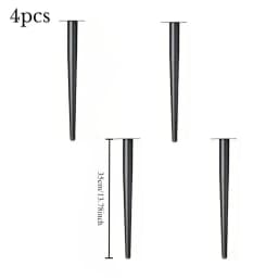 4pcs Furniture Leg Accessories Furniture Legs Metal Furniture Legs Replacement Living Room Bedroom Table Cabinet TV Stand Feet