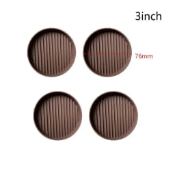 4Pcs/set Non Slip Furniture Pads Square Round Rubber Furniture Caster Cups Bed Couch Chair Feet Stoppers