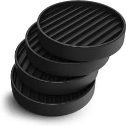 4Pcs/set Non Slip Furniture Pads Square Round Rubber Furniture Caster Cups Bed Couch Chair Feet Stoppers