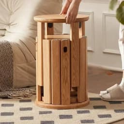 Solid Wood Dining Chair Stackable Home Eating Middle and Ancient Jenga Modern Furniture Comedor 4 Sillas Modern Dining Table