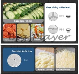 HLC-300 Vegetable Cutter Cutter Head Various Models Full Series Accessories Cutter Head Blade Reamer Switch Screw