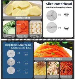 HLC-300 Vegetable Cutter Cutter Head Various Models Full Series Accessories Cutter Head Blade Reamer Switch Screw
