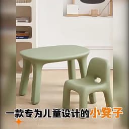 Nordic Furniture Design Table Chairs PE Mobile Chair Home Plastic Study Small Desk Stool Portable Backrest Stools Customized