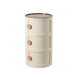 Nordic Bedside Table Round Home Simple Creative Bedroom Storage Cabinet Internet Celebrity Plastic Cartoon Ins Small Cabinets