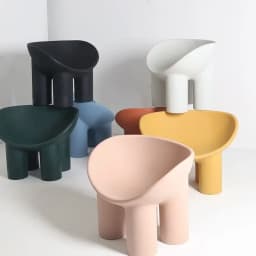 Scandinavian Designer Elephant Leg Chair Ins B&B Single Sofa Chair Lazy Creative Outdoor Leisure Chair Plastic