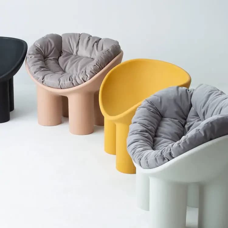 Scandinavian Designer Elephant Leg Chair Ins B&B Single Sofa Chair Lazy Creative Outdoor Leisure Chair Plastic