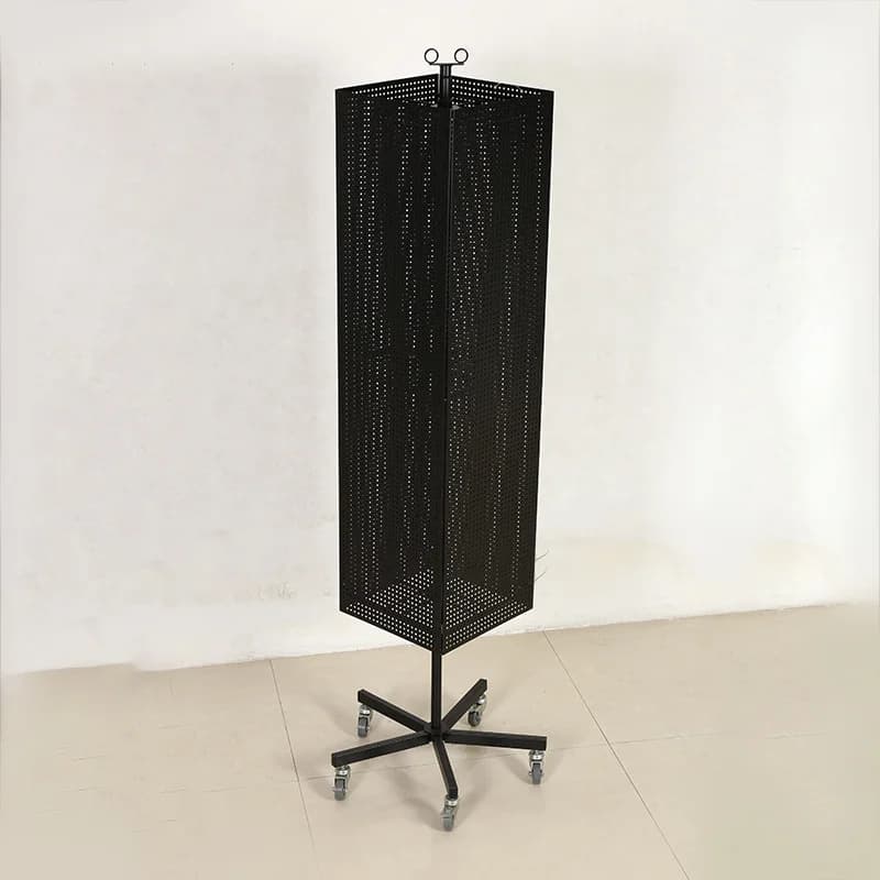 Custom Store Triangle Spinner Rack Tool Phone Accessories Jewelry Postcard Sticker Stationery Metal Rotating Display Stand