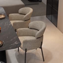 Italian Minimalist Casual Chair Light Luxury Home Retro Kitchen Dining Chair Light Luxury High-end Nordic Dining Table Backrest