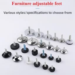 Leveling Foot Base, M6, M8, M10, Screw Height Adjustable, Dia 21mm, 24mm, 27mm, 30mm, 36mm,40mm,2 Pcs, 4 Pcs, 8 Pcs