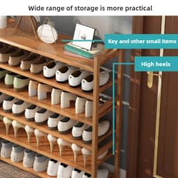 Simple household floor standing shoe rack, multi-layer space saving dormitory storage, economical small shoe cabinet