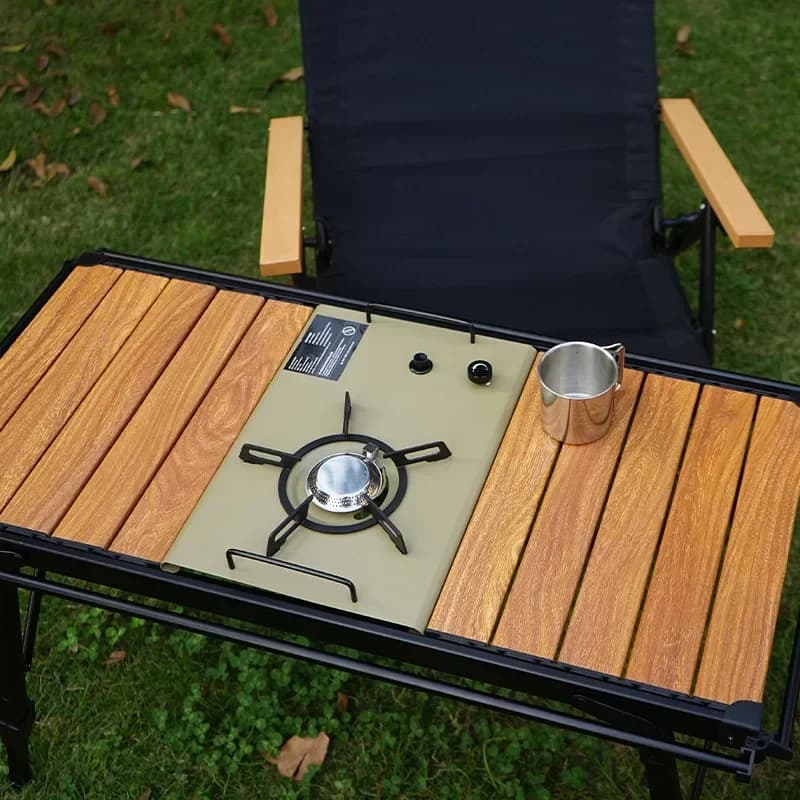 Newest Folding IGT Table Lightweight Backpack Roll Table Multifunctional Adjustable Leg Desk Desktop Burner BBQ Table
