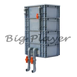 Fish tank filter drip box, fish pool water circulation turnover box, filter box, filtration device, wall mounted oxygenation