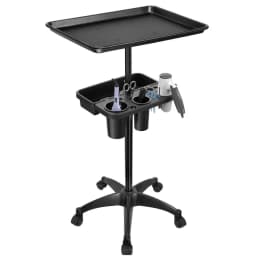 Beauty and Hairdressing Aluminum Plate Vertical Salon Hair Salon Tool Tray Nail Art Mobile Storage Rack