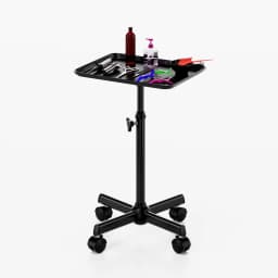Beauty and Hairdressing Aluminum Plate Vertical Salon Hair Salon Tool Tray Nail Art Mobile Storage Rack