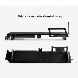 Z3 Modular Monitor Stand Premium Computer Riser for Ergonomic Workspace Modern Desk Organizer for Office Walnut/Black/White