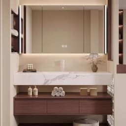 Partitions Organizer Bathroom Cabinet Mirror Modern Skincare Drawers Display Bathroom Cabinet Paper Slim Gabinete Home Furniture