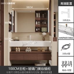 Partitions Organizer Bathroom Cabinet Mirror Modern Skincare Drawers Display Bathroom Cabinet Paper Slim Gabinete Home Furniture