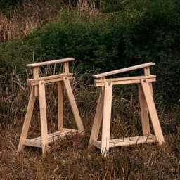 Rustic Wood Table Legs for Outdoor Photo Prop Stool Feet Vintage Workstation Base Industrial Photography Background Setting