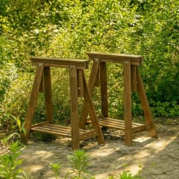 Rustic Wood Table Legs for Outdoor Photo Prop Stool Feet Vintage Workstation Base Industrial Photography Background Setting