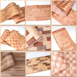 250x40cm T:0.25mm Art Geometric Patern Wood Veneer Sheets Crafts DIY Furniture Wall Cabinets Decoration Styling Spliced Panel