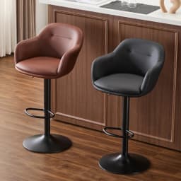 Modern Lift Swivel Bar Stool Luxury Minimalist Counter Chair with Backrest Adjustable Reception Stool for Commercial Furniture