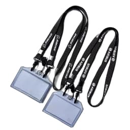 BOEING AIRUBS carbon fiber lanyard, mesh metal wide version, ID double hook lanyard unit chest card