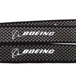 BOEING AIRUBS carbon fiber lanyard, mesh metal wide version, ID double hook lanyard unit chest card