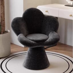 Creative Petals Vanity Stool Creamy Makeup Chair for Girl Modern Nail Salon Seat with Backrest Girly Aesthetic Bedroom Furniture