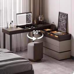 Italian Minimalist Vanity Table With Drawer Storage Bedroom Corner Vanity Table With Light Mirror Cool Meuble Chambre Furniture