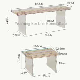 Nordic Acrylic Stools for Bedside Hallway Ottoman Rainbow Transparent Simple Creative Household Footstool for Bedroom