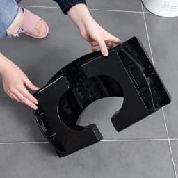 Bathroom Toilet Stool,Collapsible Toilet Squatty Step Stool With Anti-slip Surface for Adult Squat Seat Toilet Foot Stool