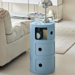 Nordic Bedside Cabinet Small Round Modern Plastic Storage Cabinet Narrow Cabinet Multi Layer Side Cabinet for Living Room