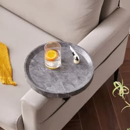 Mobile Sofa Tray Mini Coffee Table Adjustable Sofa Armrest Waterproof Stain Resistant Corner Storage Tray Furniture Living Room