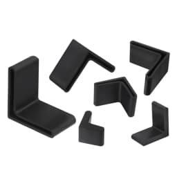 4Pcs Slotted Angle Bar Shelf Iron Bed L Type Rubber Base Foot Pad Foot Cover Protective Rubber Sleeve