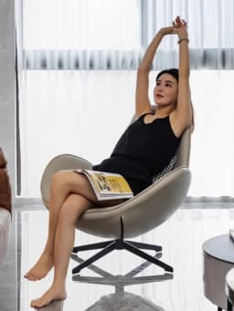 Nordic Sofa Chairs Luxury Portable Swivel Chairs Relaxing Design Modern Sofa Chair Living Room Comfortable Chair Home Furniture