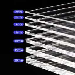 1-5Pcs Transparent Plexiglas Clear Plastic Acrylic Sheet Board Organic Glass Polymethyl Methacrylate 50x100-300x300mm Customized