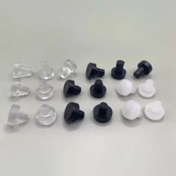 50Pcs Transparent Black Rubbber Anti Collision Hole Plugs 5mm 6mm Foot Pad Fasteners Screws Door Bumper Furniture Accessories